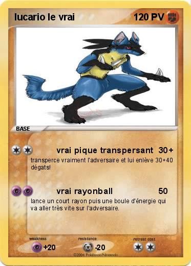 Pokemon lucario le vrai