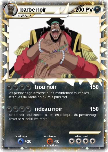 Pokemon barbe noir