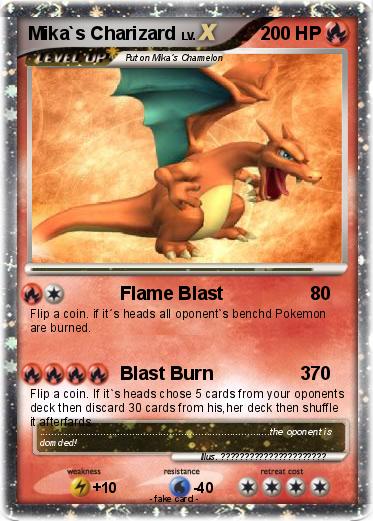 Pokemon Mika`s Charizard