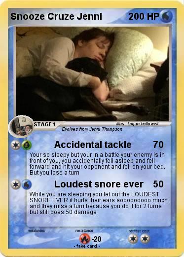 Pokemon Snooze Cruze Jenni