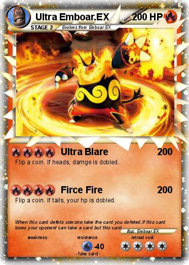 Pokemon Ultra Emboar.EX