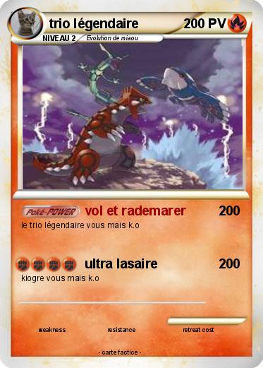 Pokemon trio légendaire