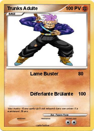 Pokemon Trunks Adulte
