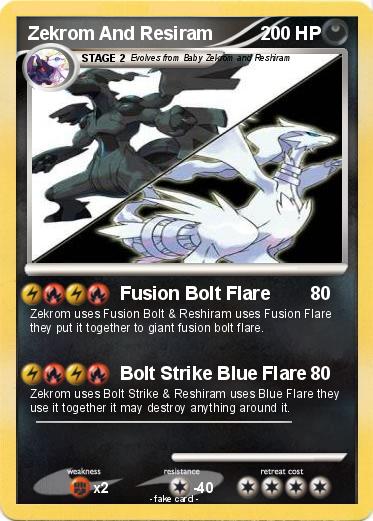 Pokemon Zekrom And Resiram