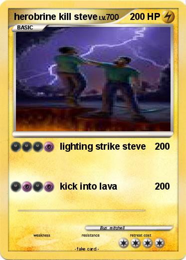 Pokemon herobrine kill steve