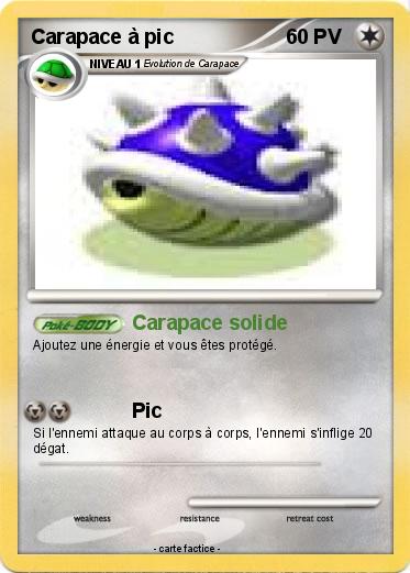Pokemon Carapace à pic