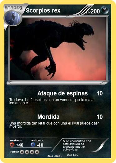 Pokemon Scorpios rex