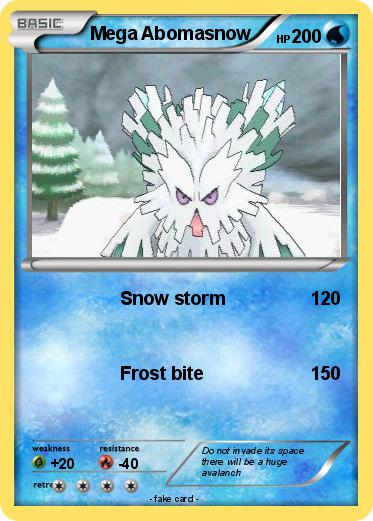 Pokemon Mega Abomasnow