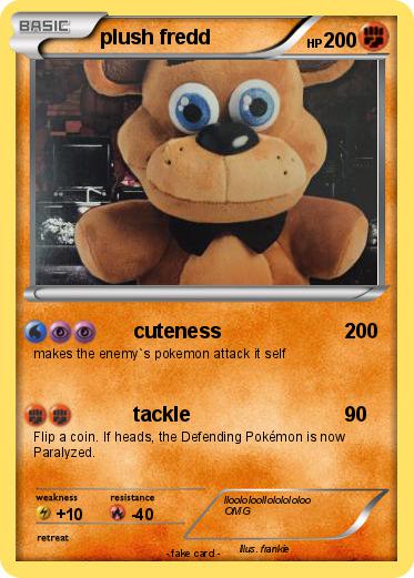 Pokemon plush fredd