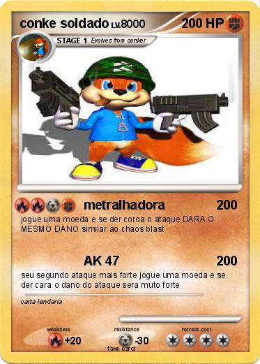 Pokemon conke soldado