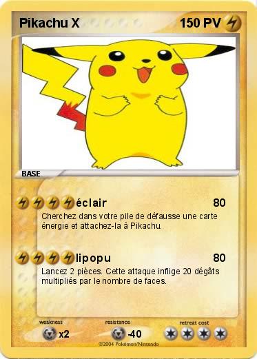 Pokemon Pikachu X