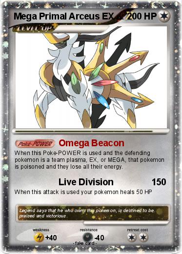 Pokemon Mega Primal Arceus EX