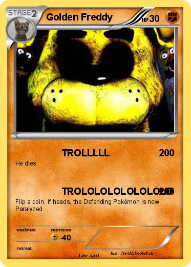 Pokemon Golden Freddy