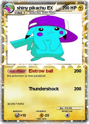 Pokemon shiny pikachu EX