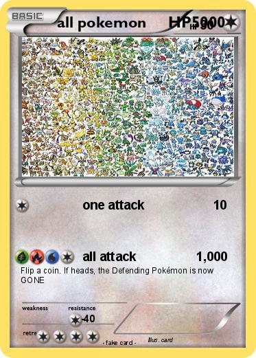 Pokemon all pokemon     HP5000