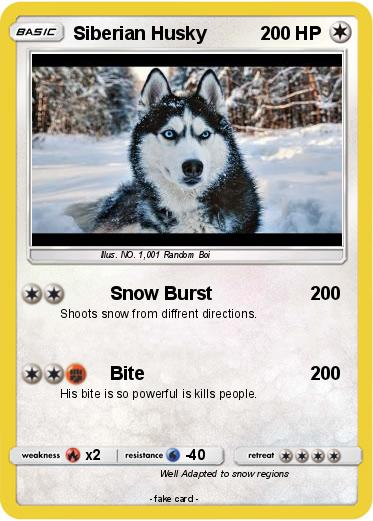Pokemon Siberian Husky