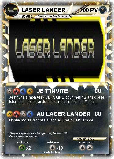 Pokemon LASER LANDER