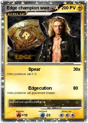 Pokemon Edge champion wwe