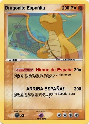 Pokemon Dragonite Españita