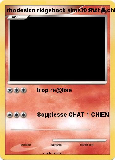Pokemon rhodesian ridgeback sims 4 chat & chien