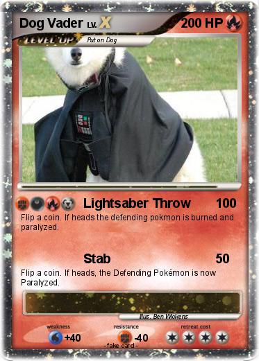 Pokemon Dog Vader