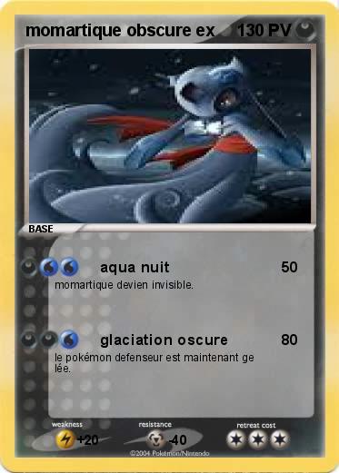 Pokemon momartique obscure ex