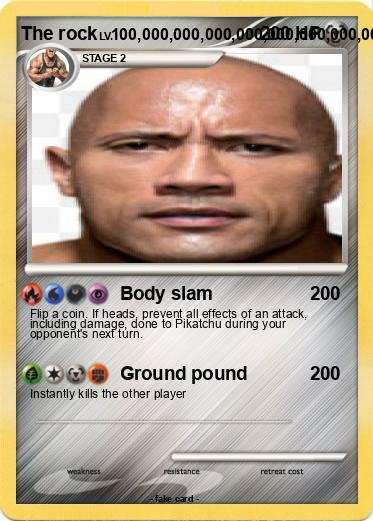 Pokemon The rock
