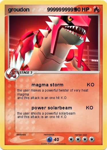 Pokemon groudon            9999999999