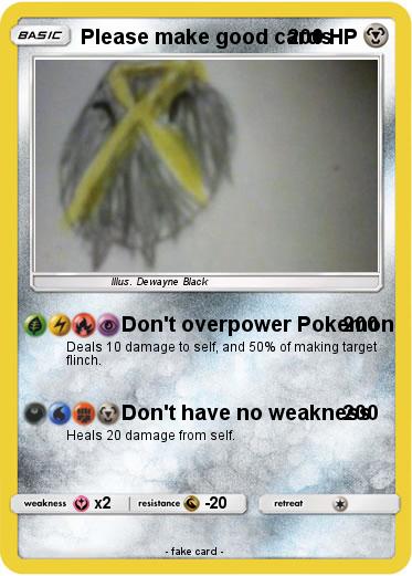 Pokemon Please make good cards