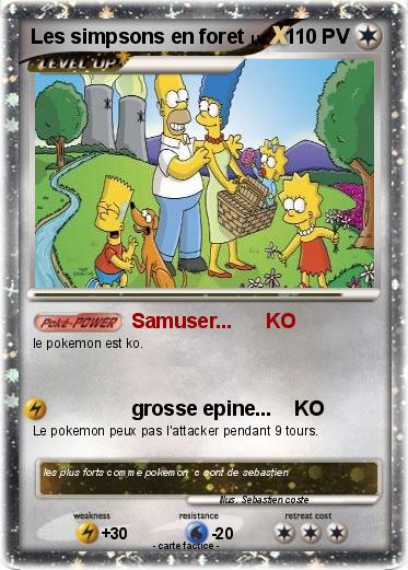 Pokemon Les simpsons en foret