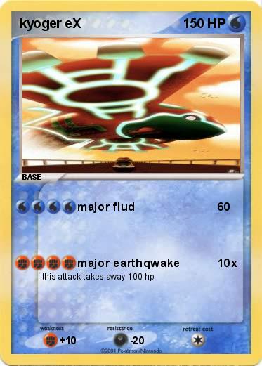 Pokemon kyoger eX