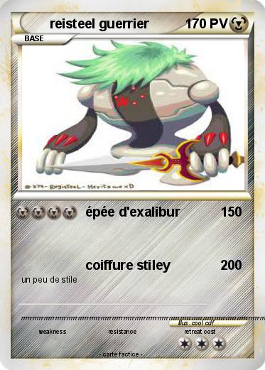 Pokemon reisteel guerrier
