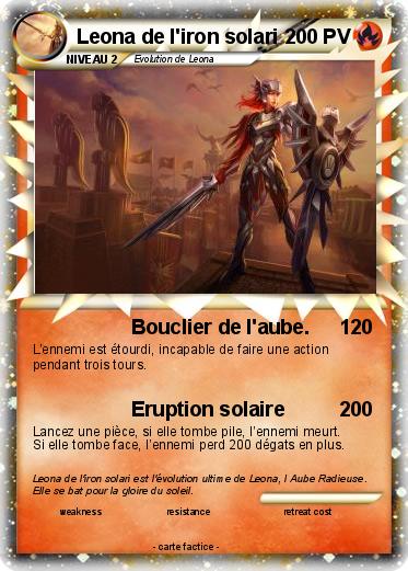 Pokemon Leona de l'iron solari