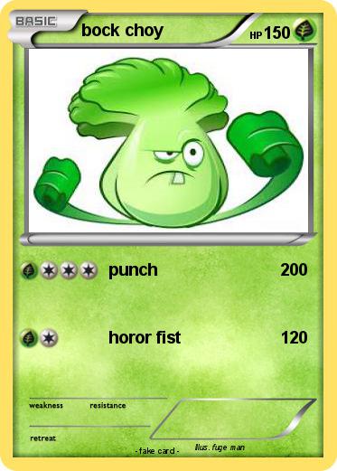 Pokemon bock choy
