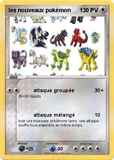 Pokemon les nouveaux pokémon