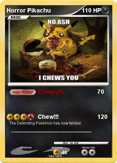 Pokemon Horror Pikachu