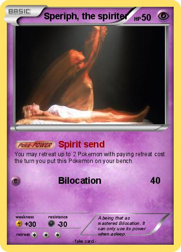 Pokemon Speriph, the spiriter