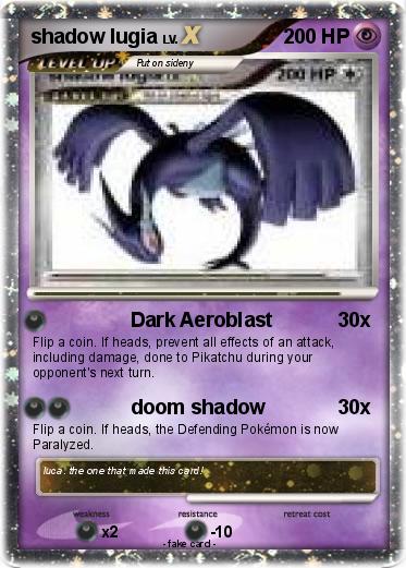 Pokemon shadow lugia