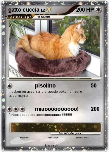 Pokemon gatto cuccia