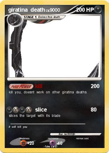 Pokemon giratina  death