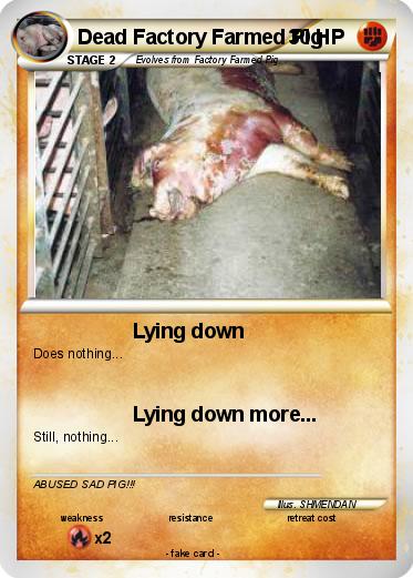 Pokemon Dead Factory Farmed Pig