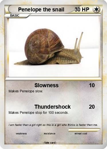 Pokemon Penelope the snail