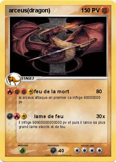 Pokemon arceus(dragon)