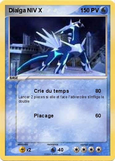 Pokemon Dialga NIV X