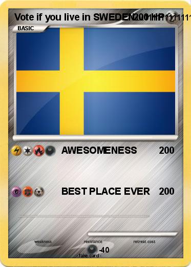 Pokemon Vote if you live in SWEDEN