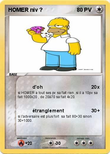Pokemon HOMER niv ?