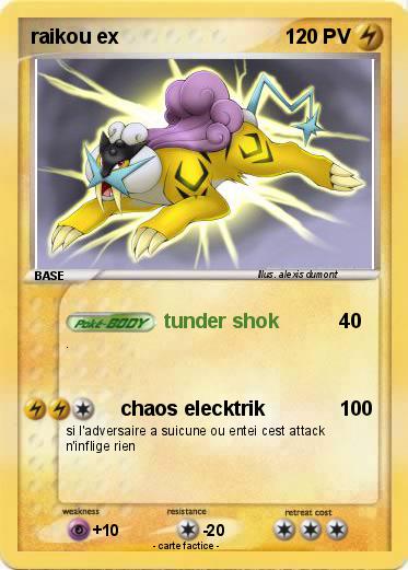 Pokemon raikou ex