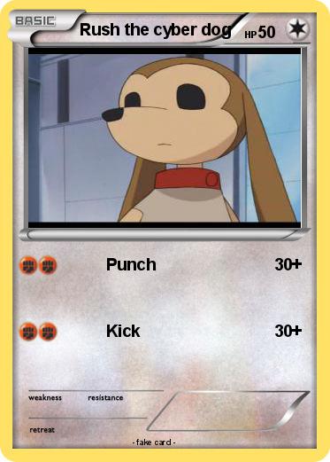 Pokemon Rush the cyber dog