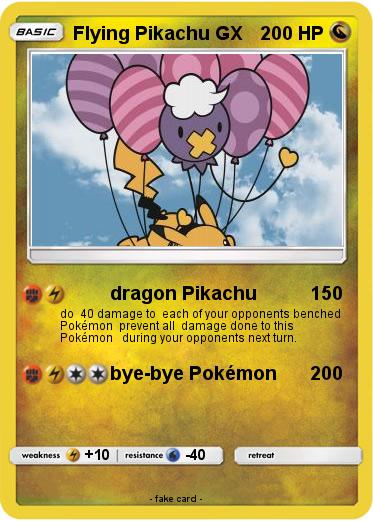 Pokemon Flying Pikachu GX