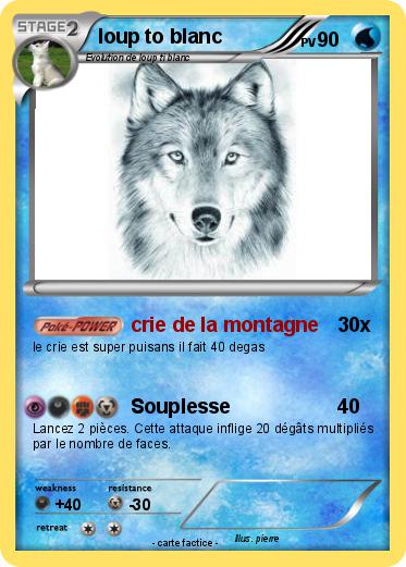Pokemon loup to blanc